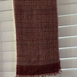 Vintage DCI Burgundy Acrylic Scarf